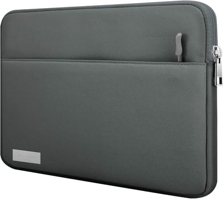 Tablet Sleeve Case voor 11 Inch Tablets, Geschikt voor iPad Pro, Galaxy Tab en meer, Polyester Tas met Pocket - Donkergrijs