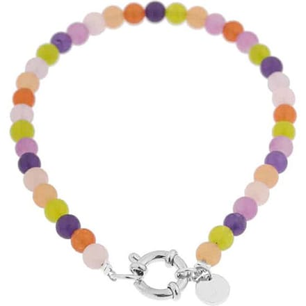 Label Kiki Armband funky beads silver