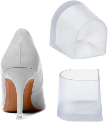 Hoge Hak Beschermers - Hiel Spikes - Veilig Lopen - Antislip Ontwerp - 2 Stuks - Transparant