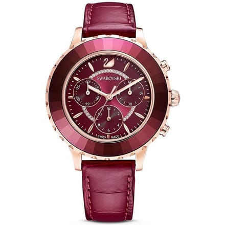 Swarovski 5547642 Octea Lux Chrono Rood Dameshorloge 40 rood