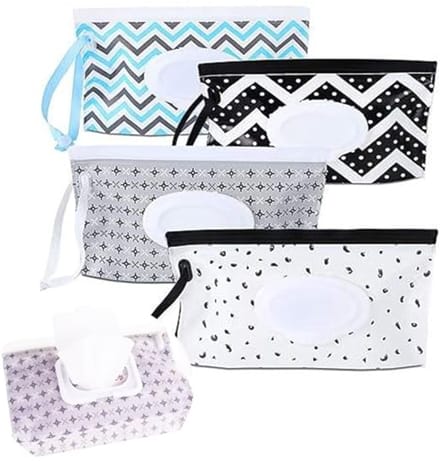 Draagbare Navulbare Babydoekjesdispenser - 4 Stuks voor Luier en Reizen
