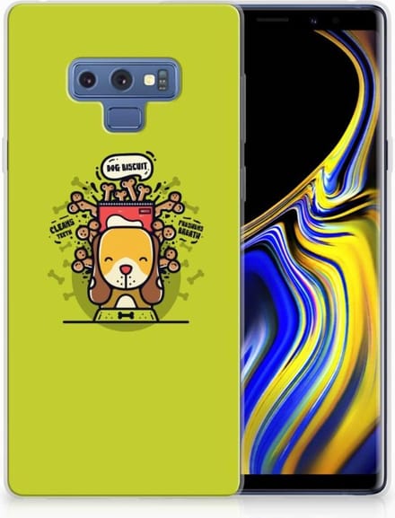 Samsung Galaxy Note 9 Telefoonhoesje met Naam Doggy Biscuit