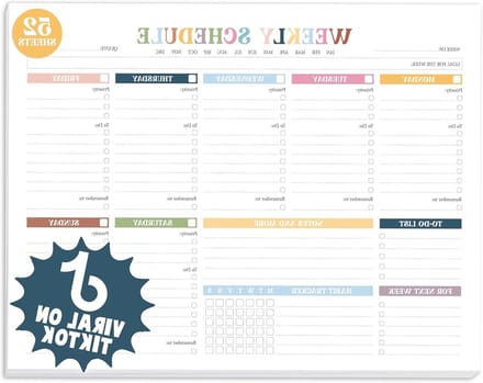 Weekplanner Regenboog - Planners Agenda - Planning Taken - Boho Design - A5 Bureaukalender - Meerkleurig
