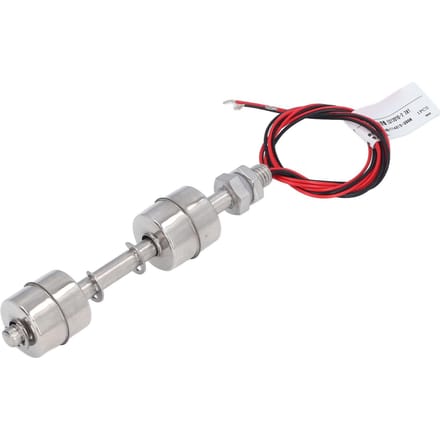 Dubbele Vlotterschakelaar 120mm RVS Vlotterschakelaar Waterniveauregelaar met 400mm Draad white