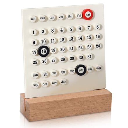 Allecto - Handmatige Instelling Desktop Perpetual Calendar