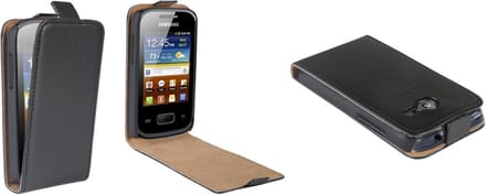 Flip Case voor Samsung Galaxy Pocket 2 zwart ultradun