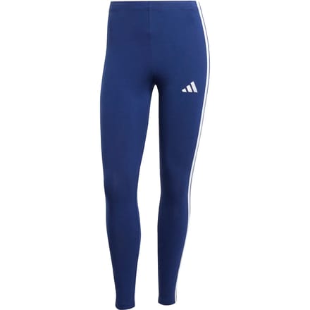 Adidas Essentials 3-stripes Cotton Leggings Leggings Dames - Blauw - Maat L (42-44) - Katoen Jersey