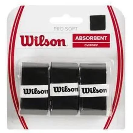 Wilson Pro Soft Overgrip 3-Pack Zwart - Comfortabele Racketgrip