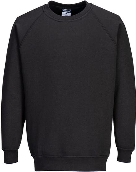 Portwest Roma Sweatshirt B300 - Zwart - 5XL