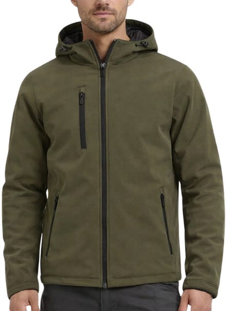 Clique Padded Hoody Softshell 020952 - Mistgroen - L