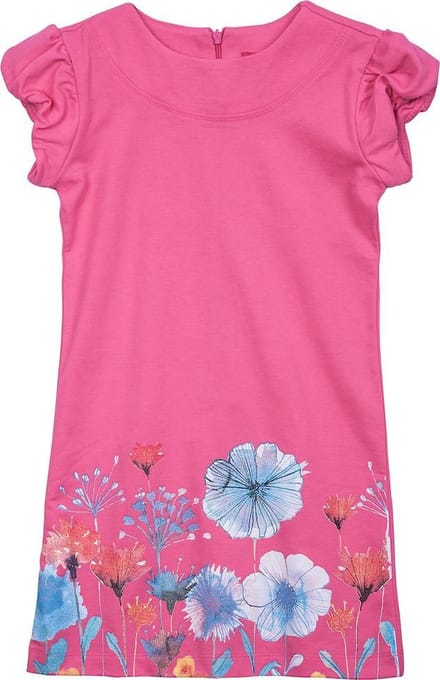 La V sweatstof jurk Megan Roze 146