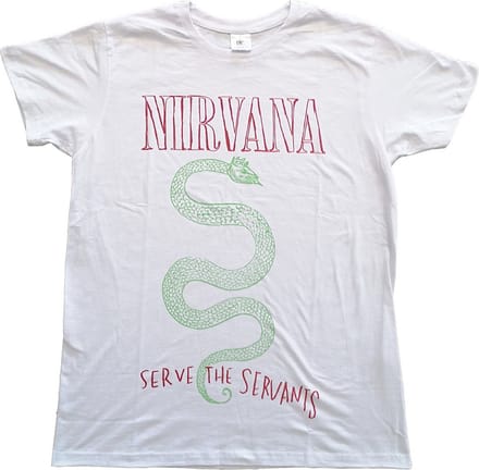 Nirvana - Serve The Servants Heren T-shirt - XL - Wit