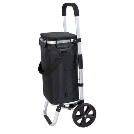 Travelnet Boodschappenwagen 40L, met koelvakje, inklapbaar, aluminium frame