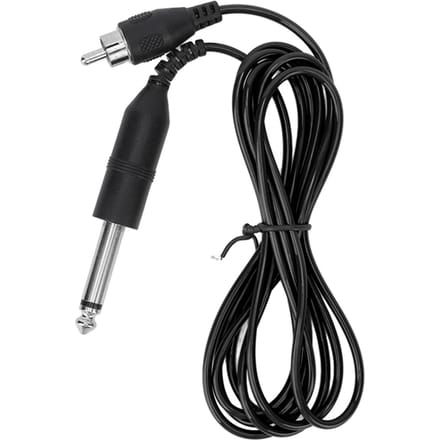 Câble d'alimentation pour machine à tatouer en silicone avec interface RCA droite Black black