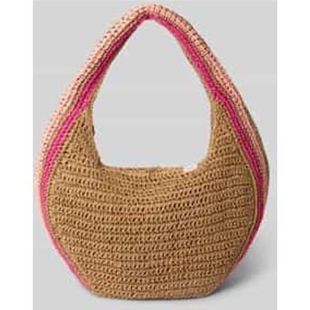 Handtas met labeldetail model 'Saunteer'