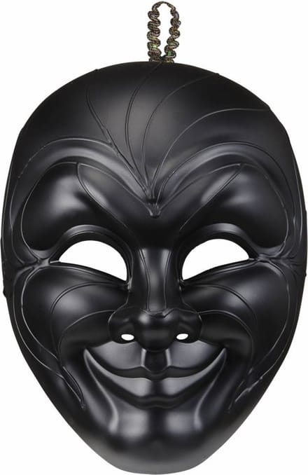 Zwart Venetiaans masker