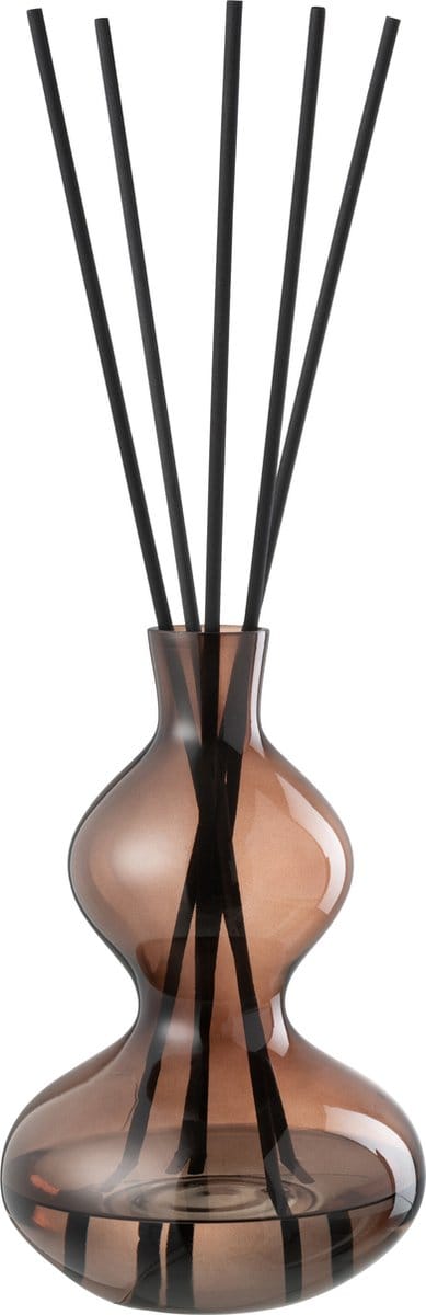 J-Line geurstokjes Li-ly land - glas - bruin - large
