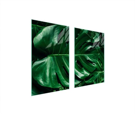 TMK ArtDeko Serie - Snijplank - Monstera Design - 65x52 cm - Gehard Glas
