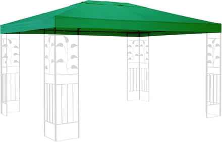 Vervangend dak voor paviljoen 3x4m - Groen reserveovertrek