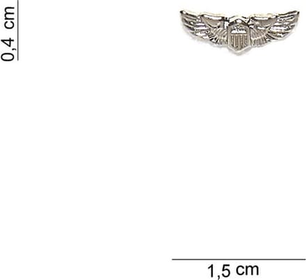 Embleem metaal US airforce pilot klein pin