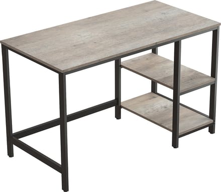 Bureau - Computertafel - Pc-tafel - bureautafel - Kantoorbureau - Grijs / Zwart