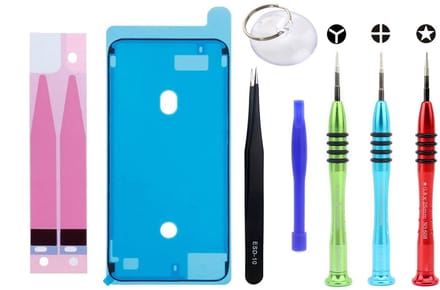 Let op type!! JIAFA JF-8164 8 in 1 Battery Repair Tool Set for iPhone 8