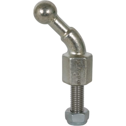 Dehn vaste kogelpunt D20mm schuin 45 graden met draadstift M16x45m - 706645
