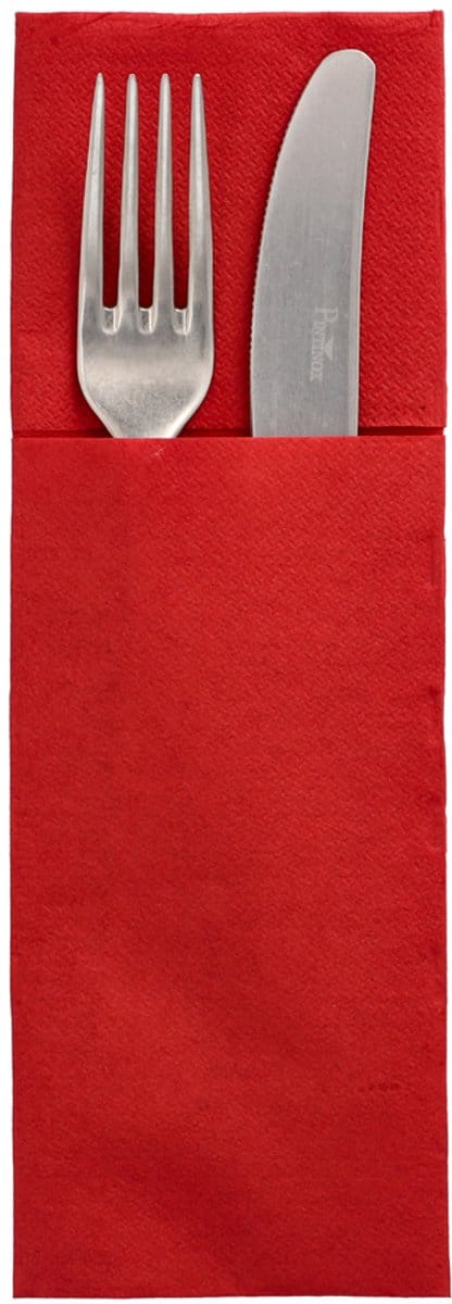 50 Servetten DAILY Collection 48 cm x 30 cm grijs met bestekvouw