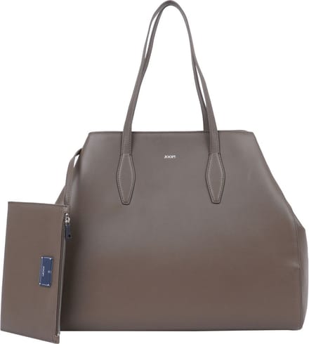 JOOP! Leren Schoudertas Sofisticato 1.0 Anela Shopper Falcon Donkerbruin