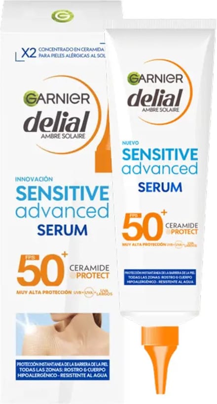 Lichaamsserum Garnier Sensitive Advanced Zonnebrandcrème SPF 50+ 125 ml