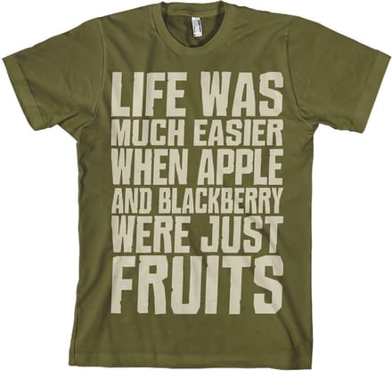 Hybris Life Was Easier... T-shirt olijfgroen
