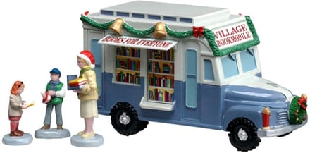 Lemax - Bookmobile - Set van 4