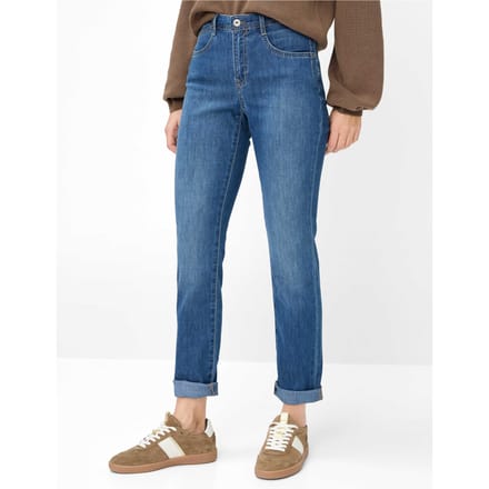 Brax Dames Jeans  Style MARY USED REGULAR BLUE, denim blauw regular, maat 36