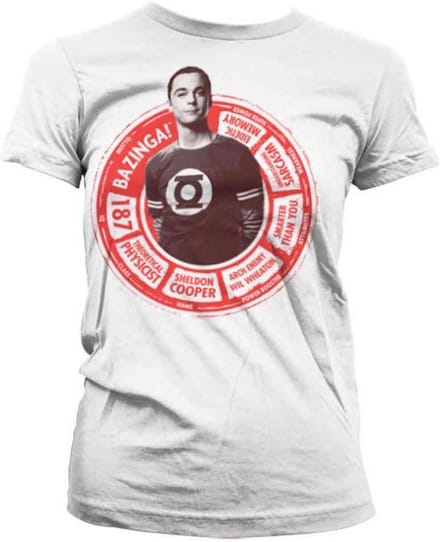 The Big Bang Theory Dames Tshirt -S- Sheldon Circle Wit