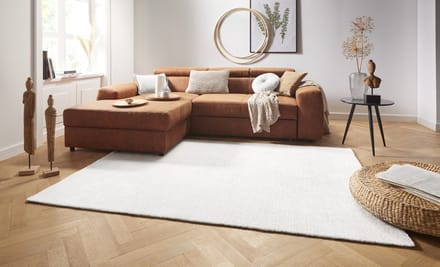 Flycarpets Laagpolig superzacht vloerkleed - Uni - Creme 80x150 cm