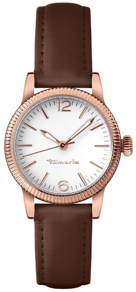 Tamaris dames B11212010 - horloge - Elli - 30 mm - Leer