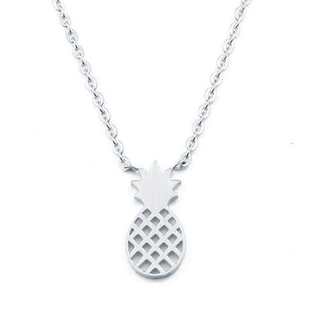 Cilla Jewels dames ketting Pineapple Verzilverd