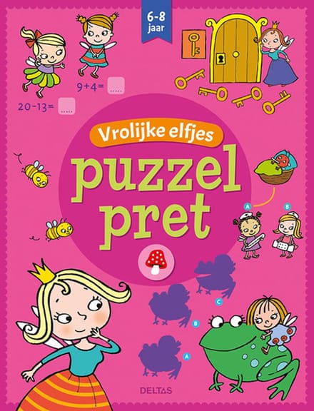 Puzzelpret  -  Vrolijke elfjes 6-8 jaar