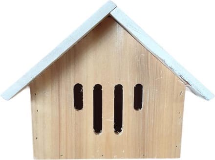 Insectenhuis grenen licht roze H20cm
