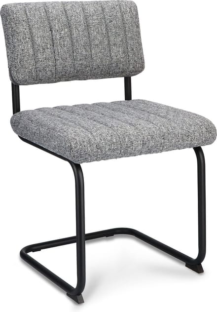 Icon Living - Stoel Vick - Stof Oasis Grey - Frame Zwart