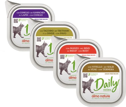 Almo Nature - Daily - Konijn - Kuipje - 32 x 100 g