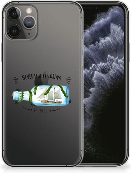 Apple iPhone 11 Pro Telefoonhoesje met Naam Boho Bottle