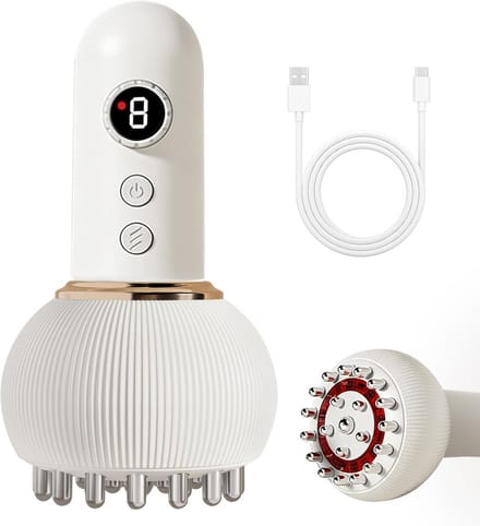 Elektrisch Lymfedrainage Apparaat - Cellulitis Massage - Lichaamsontspanning - 9 standen microstroom - 40-60°C warmte - Wit