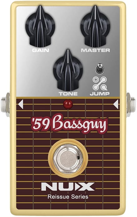 Overdrive effectpedaal - NUX '59 Bassguy - Reissue Series - Analoog - Jump schakelaar - True bypass