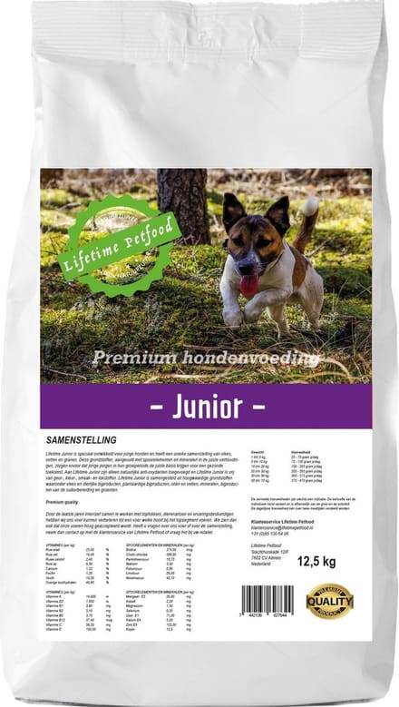 Lifetime Petfood - Junior 3 Kg