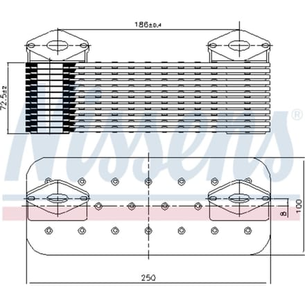 Olie radiator NISSENS 90757