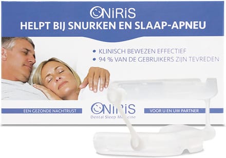 Oniris anti-snurkbeugel (MRA) op maat - verstelbaar en comfortabel in gebruik