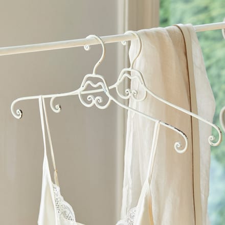 LOBERON Kledinghanger set van 2 Guin antiekwit