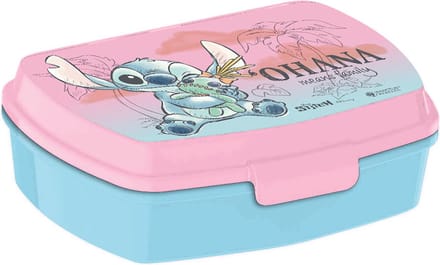 Disney Lilo & Stitch - 35 x 22 CM - Roze / Blauw - Lunchbox - Broodtrommel
