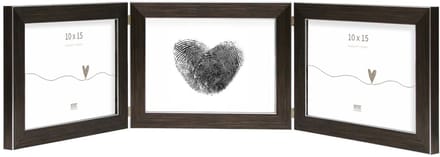 Deknudt Frames fotolijst S41VK3 H3H - bruin - drieluik -  3x 10x15 cm